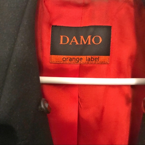 Vintage cachemire & wool blend black jacket size 10 - Picture 8 of 9